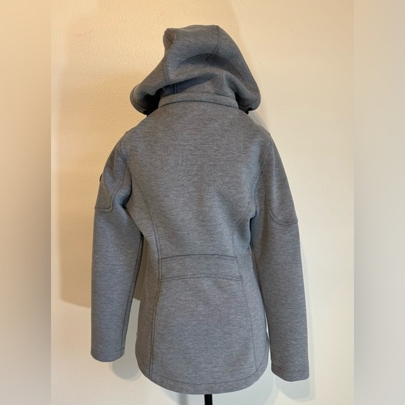 Andrew Marc~ Women’s Full Zip Hooded Knit Scuba‎ Jacket Gray Size Medium - Picture 4 of 11
